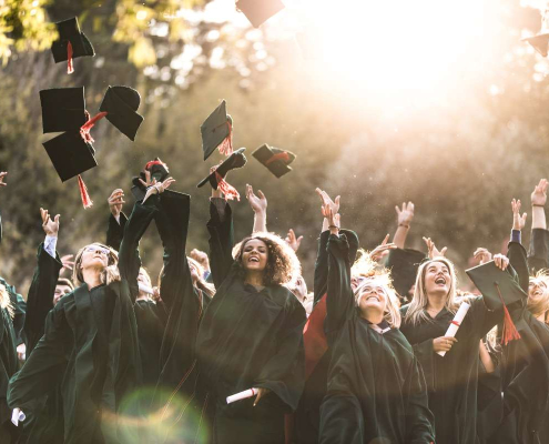 Festa de formatura ao ar livre no São Fernando Garden